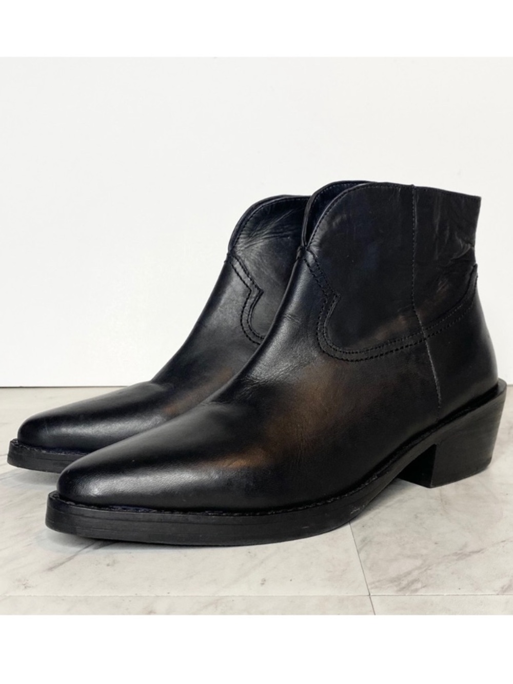 Vintage Foundry Co. Arielle Black Leather Boot 6